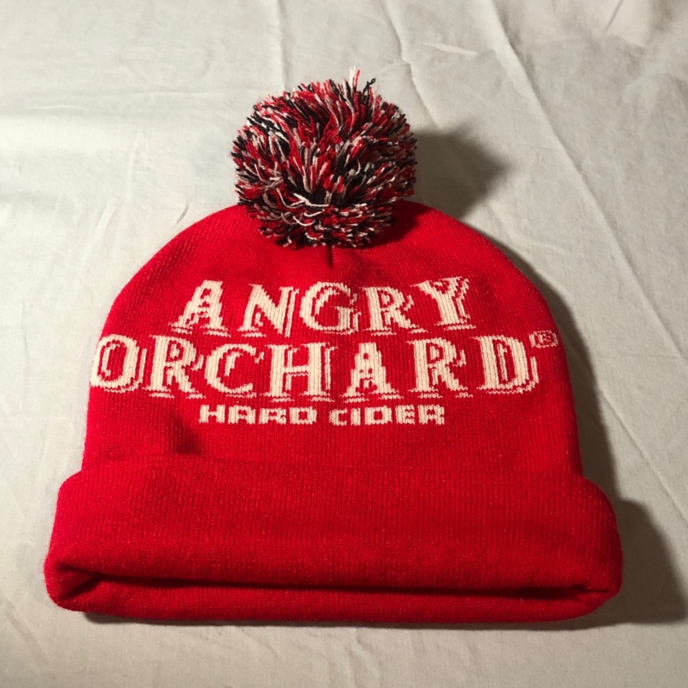 Red Pom-Pom Beanie
